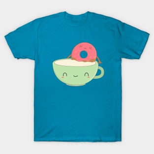 Cute and Kawaii Milk and DonutT-Shirt T-Shirt